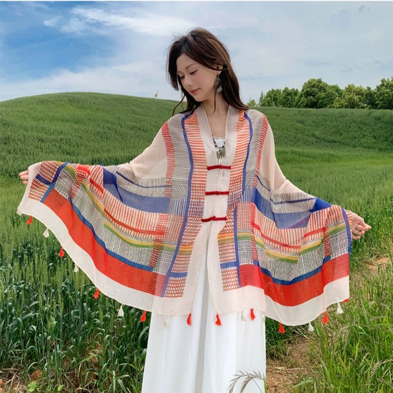 民族風防曬披肩