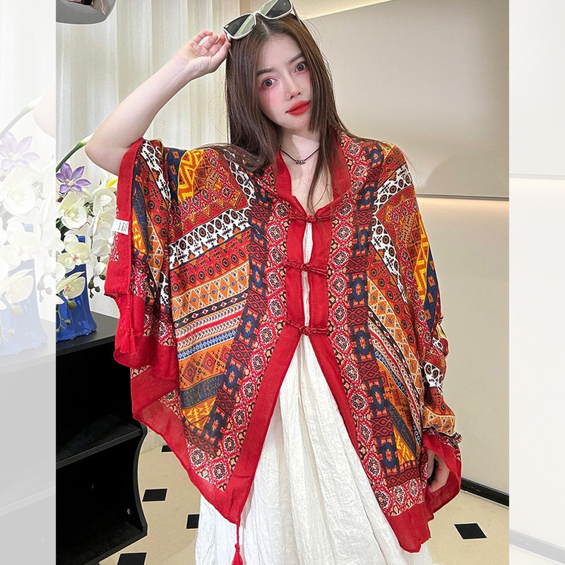 民族風防曬披肩