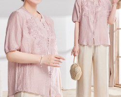 天絲麻國風小衫