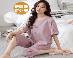 帶胸墊涼感睡衣