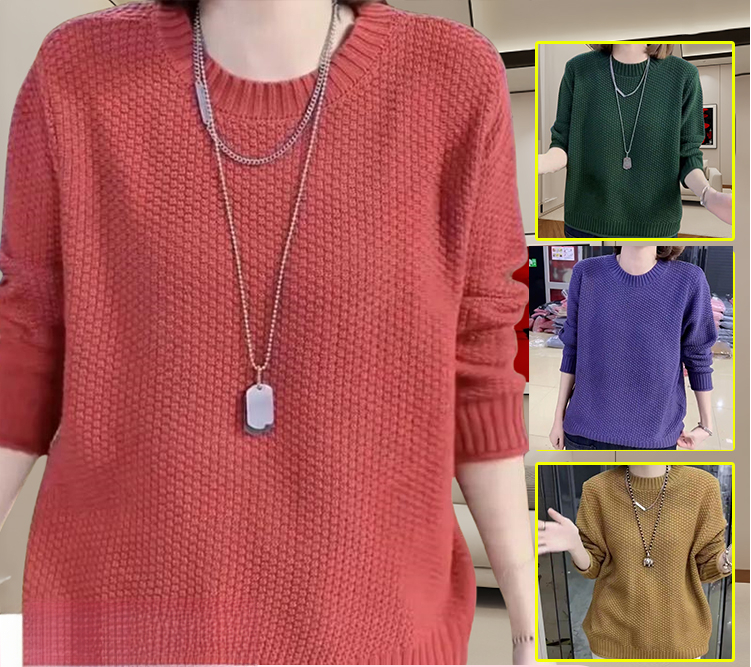純色針織毛衣